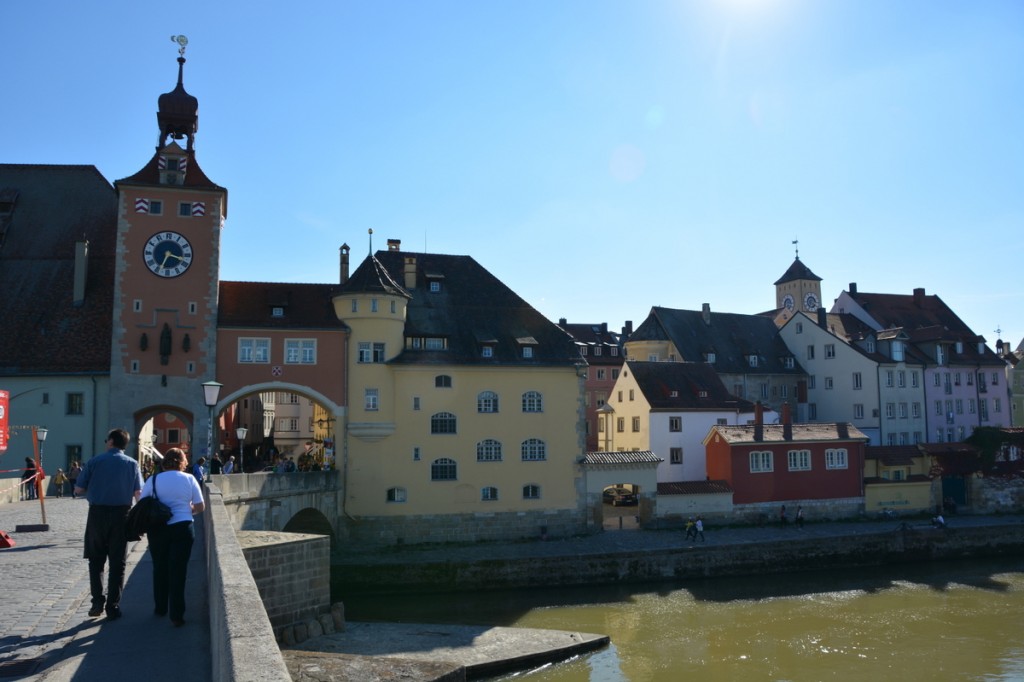 We stopped at Regensburg on our way to Rothenberg. It was a very pleasant city to walk around and shop in, and wished we'd had more time there.  There's lots of cruise boat tourists, so being there off peak makes for a much more enjoyable tour.  